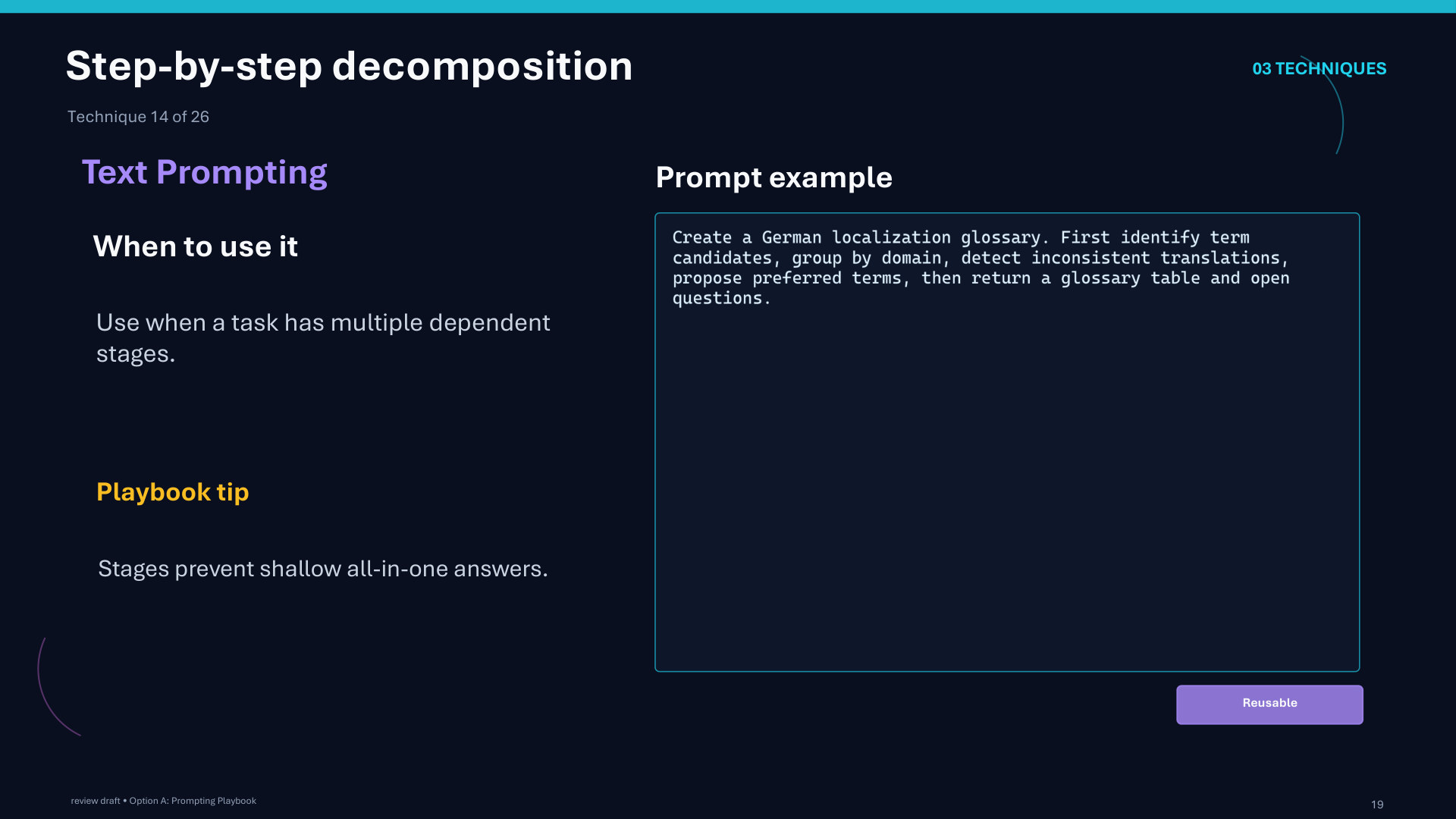 Page 19: Step-by-step decomposition