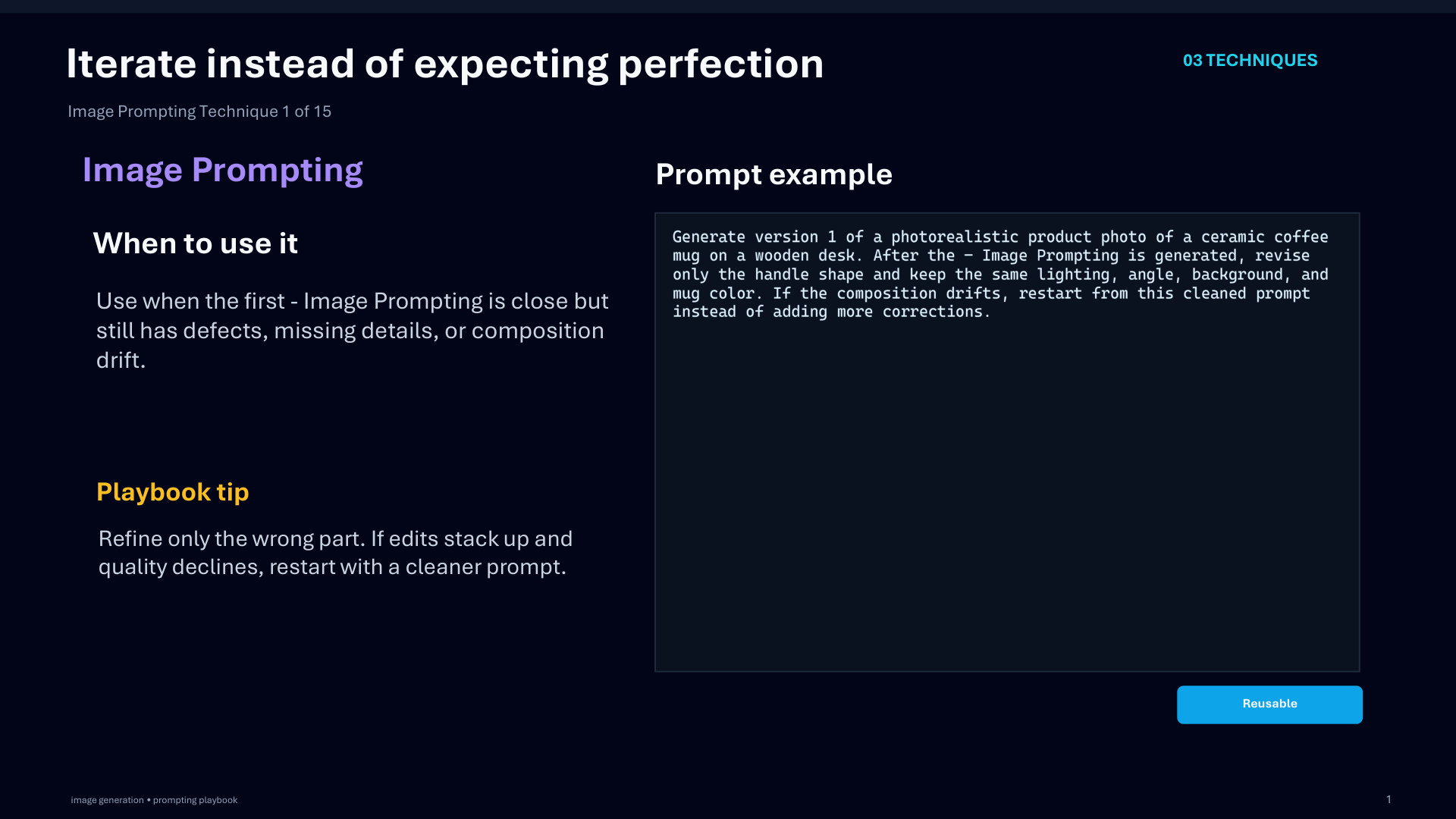 Page 32: Iterate instead of expecting perfection