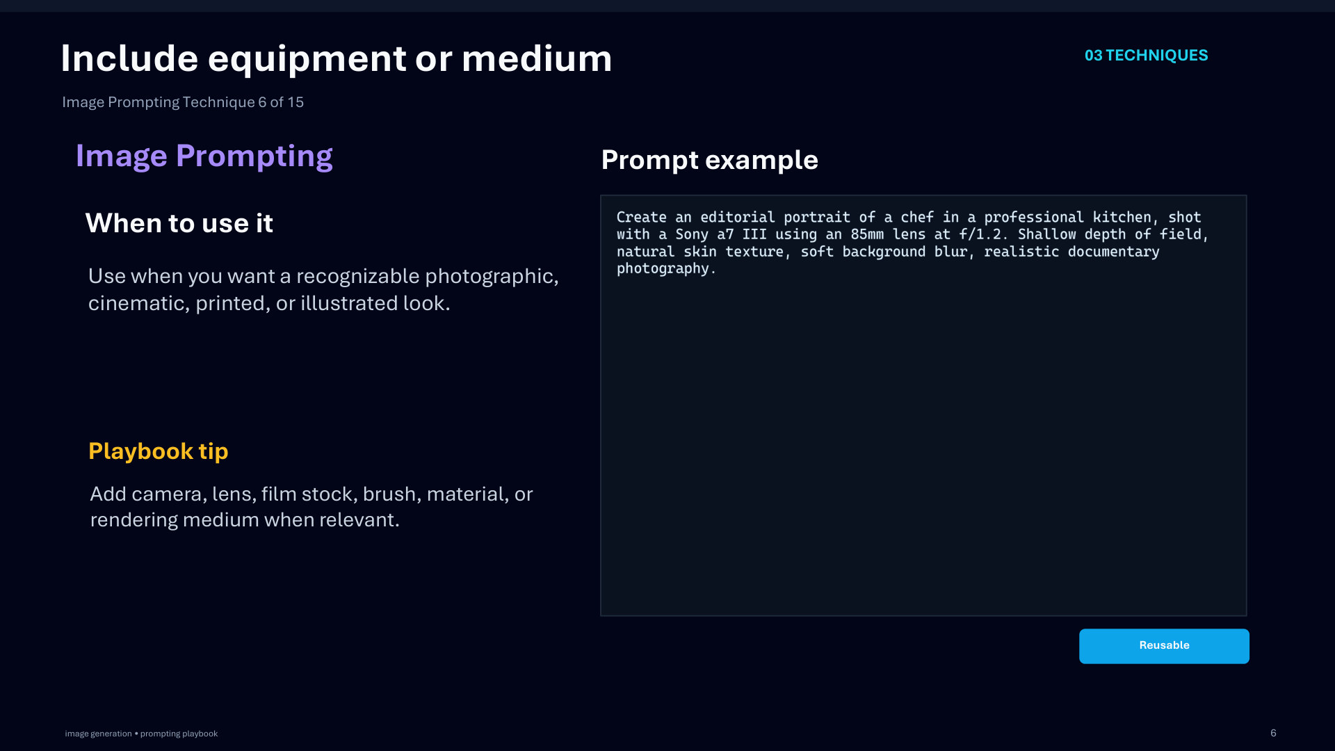 Page 37: Include equipment or medium