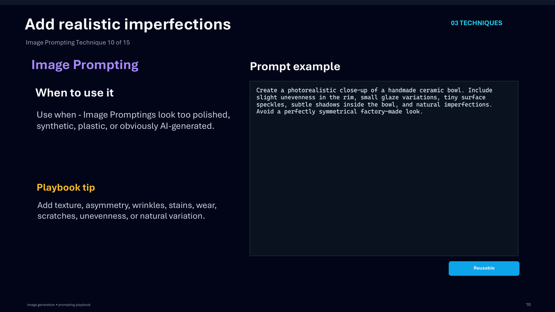 Page 41: Add realistic imperfections